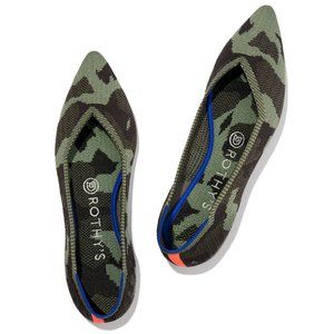 Rothy's The Point in Olive Camo